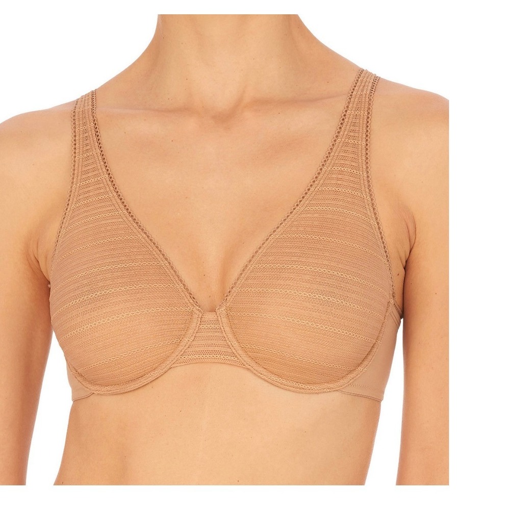 Natori Revive Full Fit Sheer Mesh Underwire Bra Cafe Beige 734304 36DD